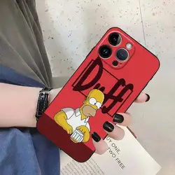 Cartoon Simpson Soft Back Phone Cover - iPhone 12 Mini (Mix01)