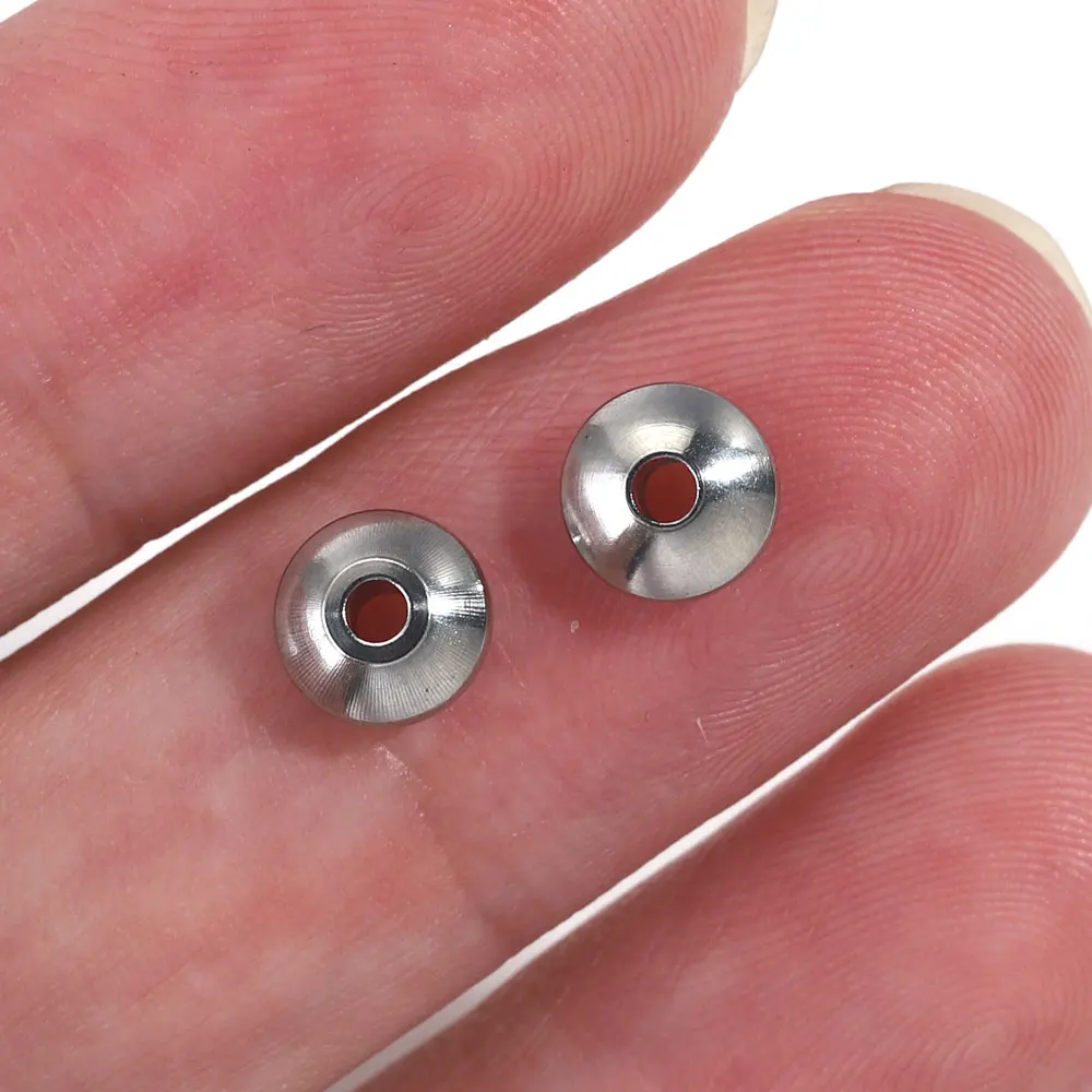 50 teile/los Edelstahl Spacer Perlen Metall Perlen Für Schmuck Machen DIY Punk Schmuck Zubehör Für Bracele, Der Lieferungen – Detail 4