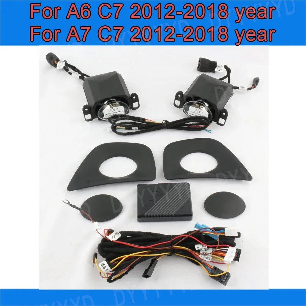 For Audi A4 A5 A6 A7 Q5 Q7 Q8 C7 C8 B9 LED Lifting Tweeter Speaker 32 Colour Car