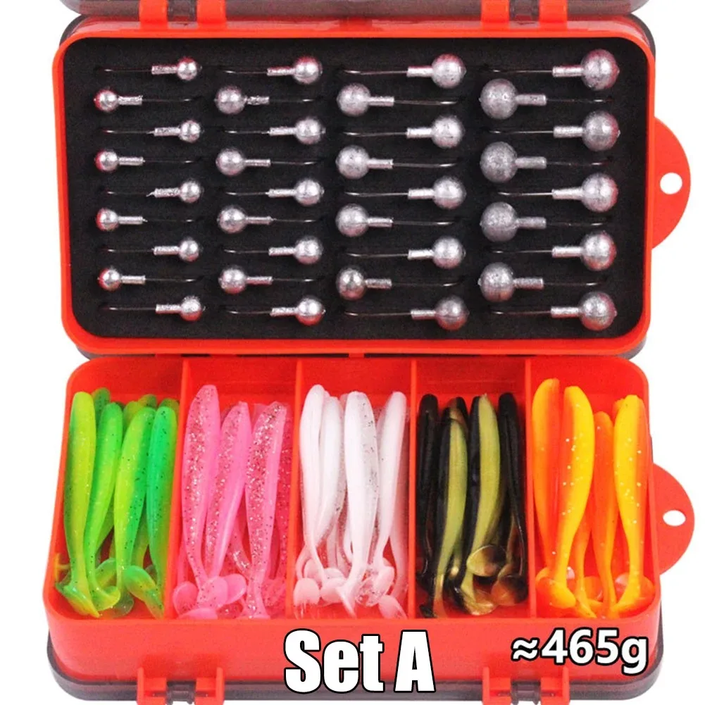 110PCS Lot Fishing Accessories Lures Gear Bass Bait Hooks Tackle Box Set Kit