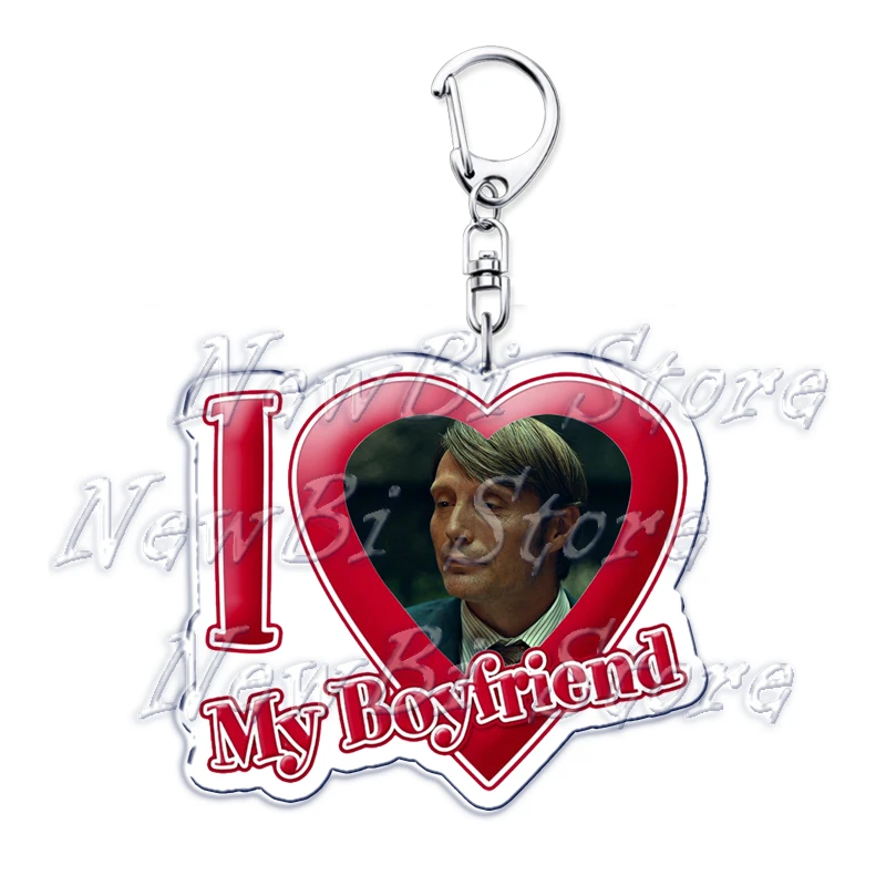 Ich liebe meinen Freund Mads Dittmann Mikkelsen Schlüsselanhänger Hannibal Schlüsselanhänger für Zubehör Taschenanhänger Schlüsselanhänger Ring Schmuck Geschenke – Detail 30