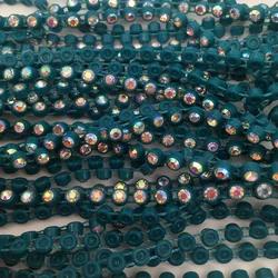TABA® Sparkling AB Crystal Rhinestone Trim - 10 Yards of Elegant Rhinestone Banding (100)