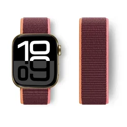 Nylon Sport Loop Band - 38 40 41 S10 - 42MM (67 Plum colored)