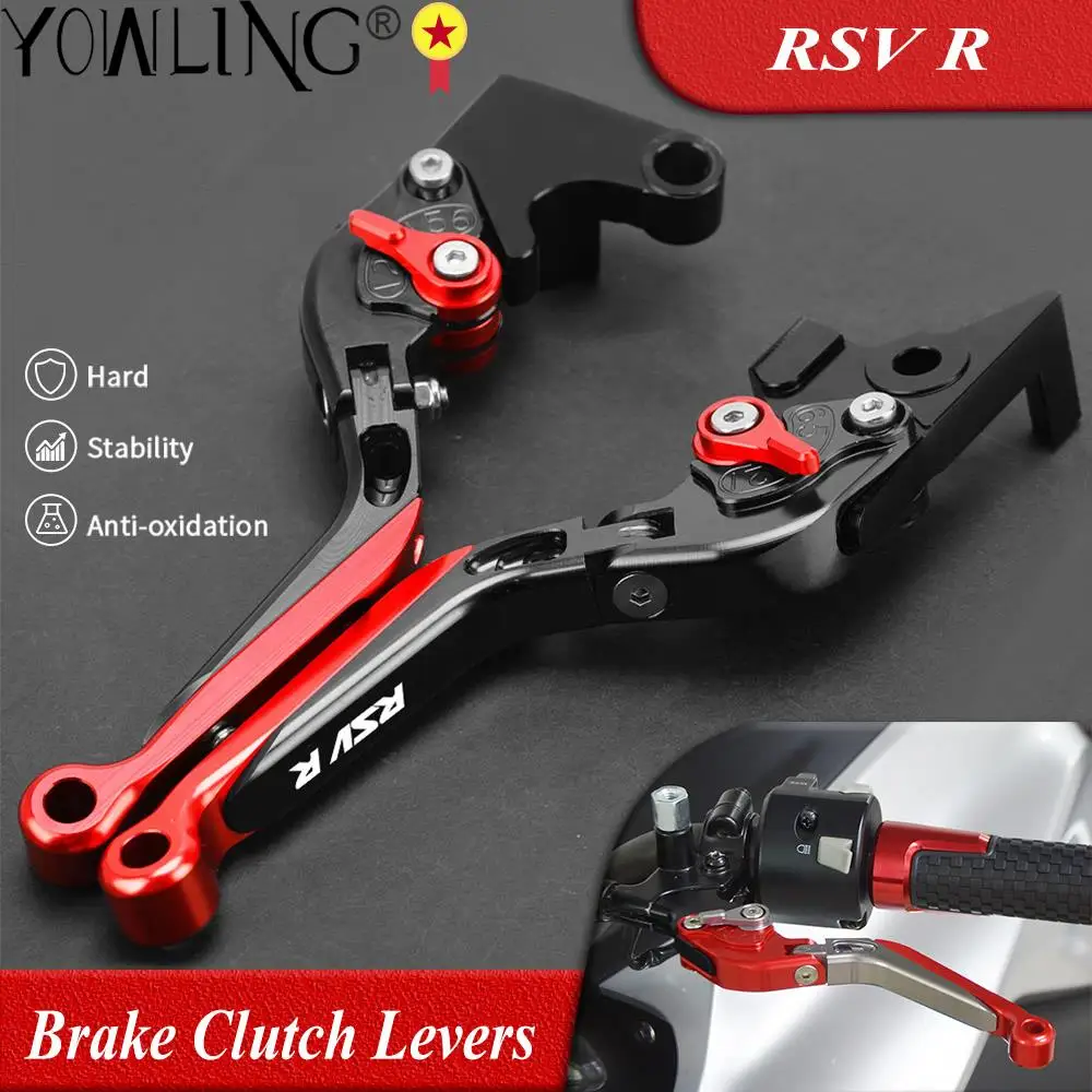 

Motorcycle Accessories Aluminum Adjustable Folding Extendable Brake Clutch Lever For APRILIA RSVR RSV R 1999 2000 2001 2002 2003
