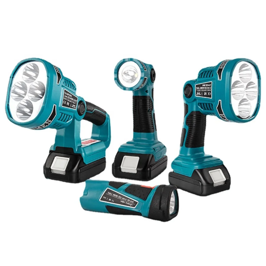 3W/12W 18V Portable LED Lamp Lanterns USB Makita Li-ion Battery Flashlight Spotlights Outdoor Emergency Work Light