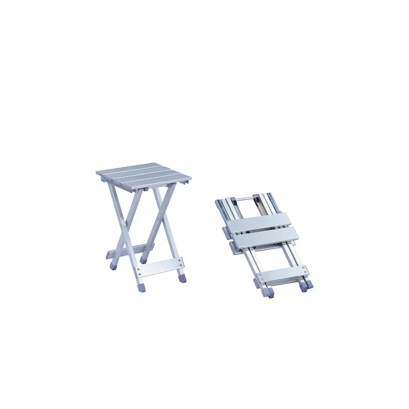 Aluminum Folding Chair Retractable Portable Dual-purpose Folding Cross Stool