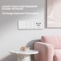 80x80mm EU Power Socket – Built-in USB-C Fast Charging Ports, 16A 250V, Single/Double Gang Light Switch, Flush Mount Black Plate 2