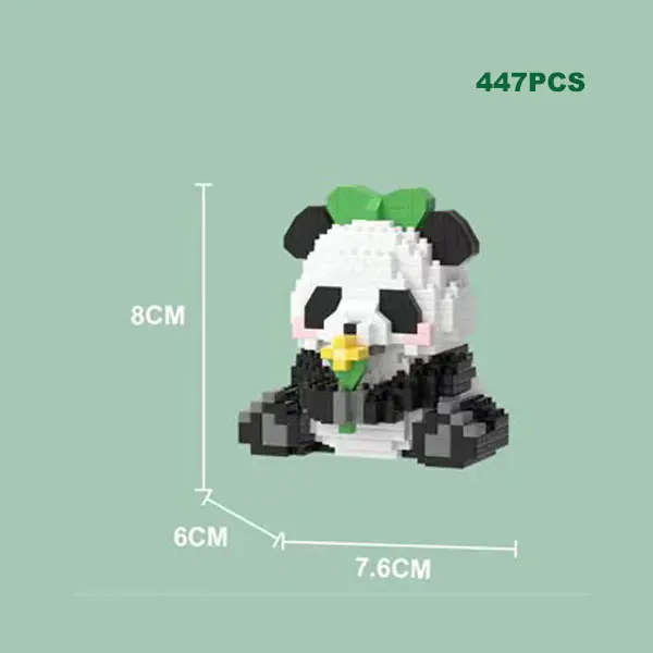 Dawdix Panda Mini Building Blocks Set, Panda Cute Animals Building Set