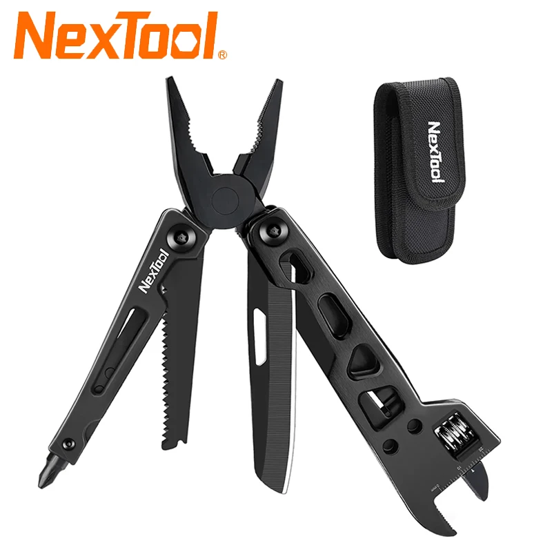 

Многофункциональный инструмент NexTool, фиксированный гаечный ключ 9 в 1, нож, складные плоскогубцы, отвертка, биты, деревянная пила, уличные инструменты для повседневного использования