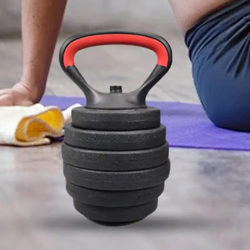 Fitness Workout Handle Adjustable Metal Kettlebell Handle for Weight Plates Arm Strength 2025