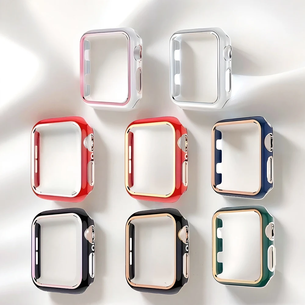 

Бампер для Apple Watch Series SE2 SE 6 5 4 3 2 1 38 мм 40 мм 42 мм 44 мм [без экрана], Жесткий Чехол для ПК для iWatch Series SE 6 5 4 3 2 1