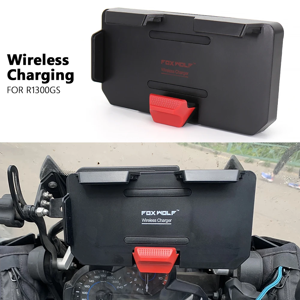 

New Motorcycle Accessories Phone Holder Wireless Charger USB Fast Charging For BMW R1300GS R1300 GS R 1300 GS r1300gs