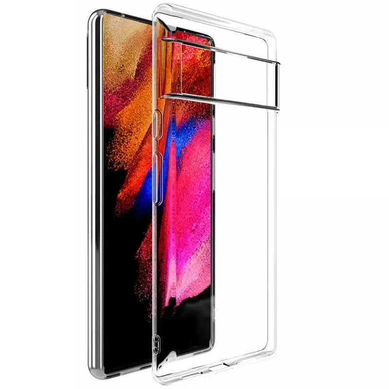 Premium Transparent Soft Silicone TPU Clear Back Cover Case