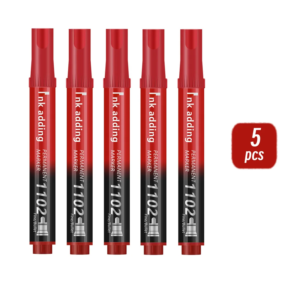 Pack of 1/10/20 Fine Tip Waterproof Permanent Marker Pens - Quick Drying, Multi-Surface Use on Wood, Stone, Metal & Glass; Assorted Colors