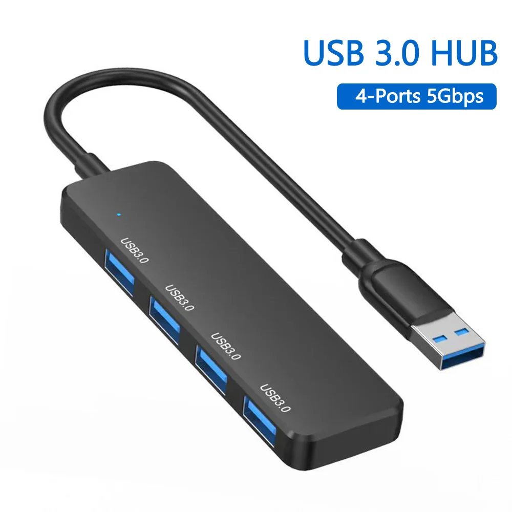 Eayburst USB C 허브, 4 포트, 5Gbps USB 3.0 허브 어댑터, Lenovo Macbook Pro PC 액세서리, Typc C USB 3.0/2.0 허브