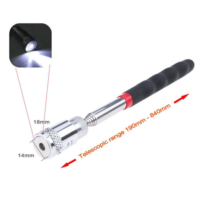 Magnetic Pickup Tool Mini Portable Telescopic Magnet Pen Picking Up Nut Bolt Extendable Rod Stick