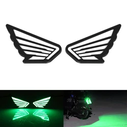 Futuristic LED Motorcycle Headlight and Decorative Rear Lamp Set (Green)