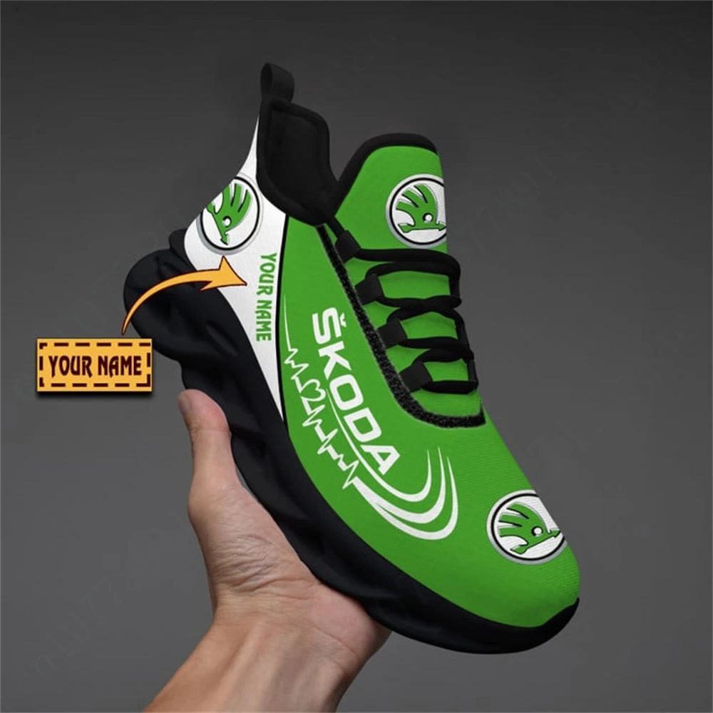 Skoda Casual Running Shoes Lightweight Men's Sneakers Sports Shoes For Men Unisex Tennis Big Size Comfortable Male Sneakers big size green breathable cheap running shoes men weaving red outdoor marathon sneakers lightweight keep running men sport shoes