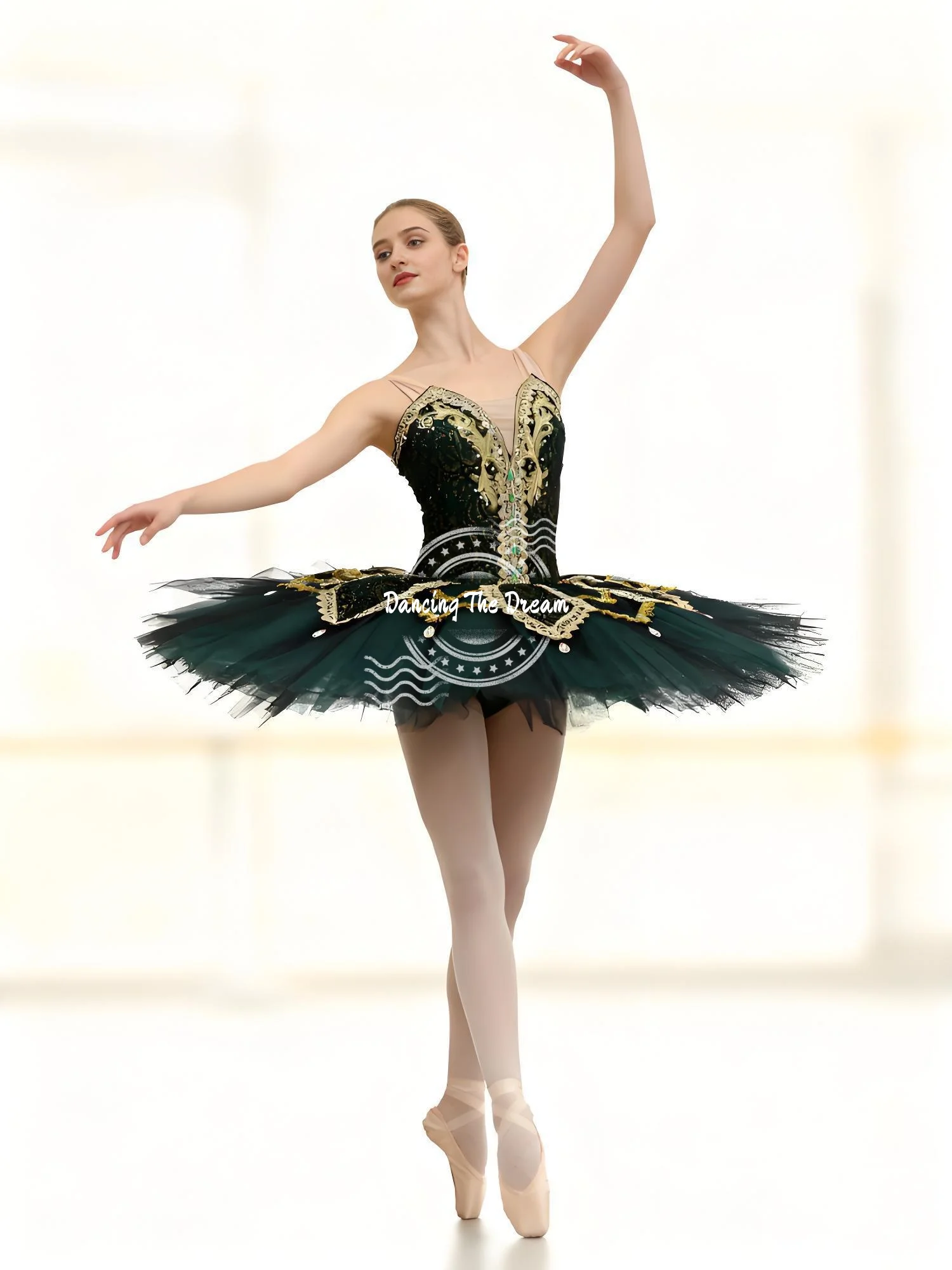 大人のプロのバレエ服クラシックダンスウェア女性のパンケーキチュチュ
