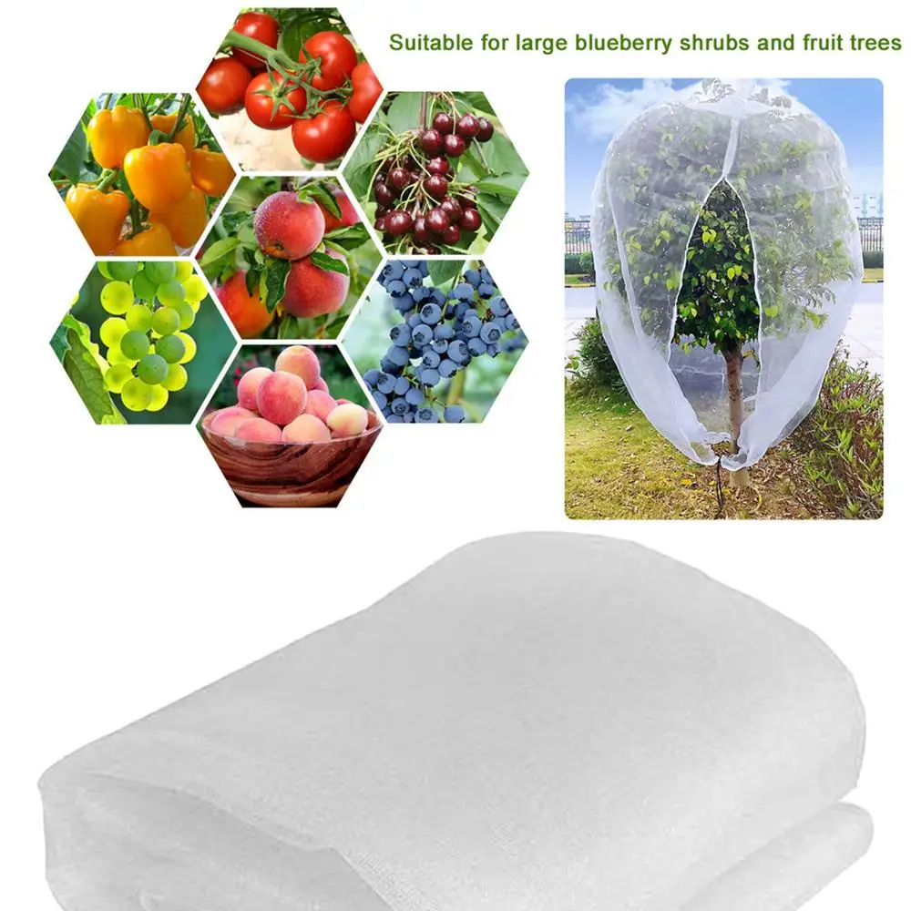 Description Picture 6 of itemGarden Plant Protection Net Bag Fruits Vegetable Blueberry Mesh Cover Tree Plant Anti-Bird Netting Cover Bags With Drawstring
