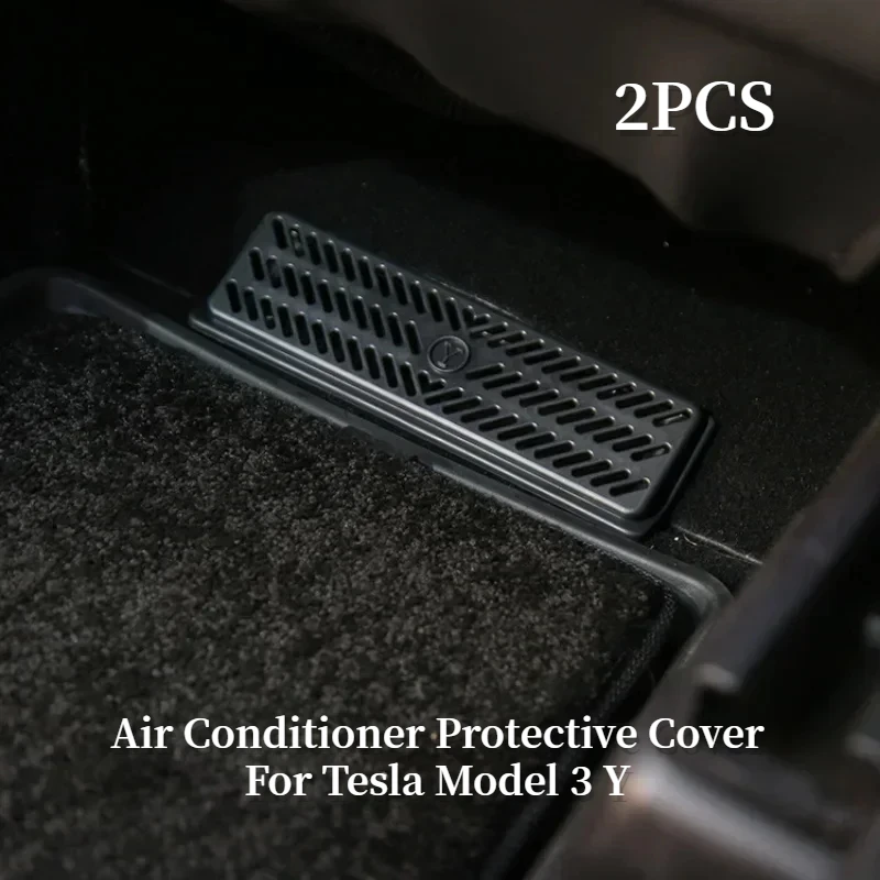 

2PCS Under Seat Air Outlet Cover for Tesla Model 3 Y 2021-23 Berlin Austin Air Conditioner Protective Cover Trim Car Accessories