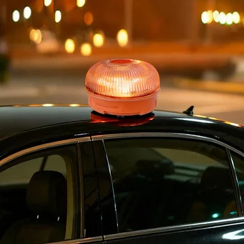 Luce Stroboscopica LED per Auto, Luce Lampeggiante di Emergenza Portatile, Accessori di Sicurezza per Incidenti Stradali con Induzione Magnetica