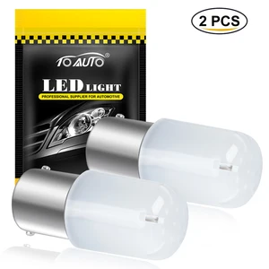 2 шт. P21W Led 1156 BA15S 1157 BAY15D P21 5 Вт R5W R10W лампы для поворотников автомобиля 18SMD 3030 DRL 12 В Белый Янтарный стоп-сигнал