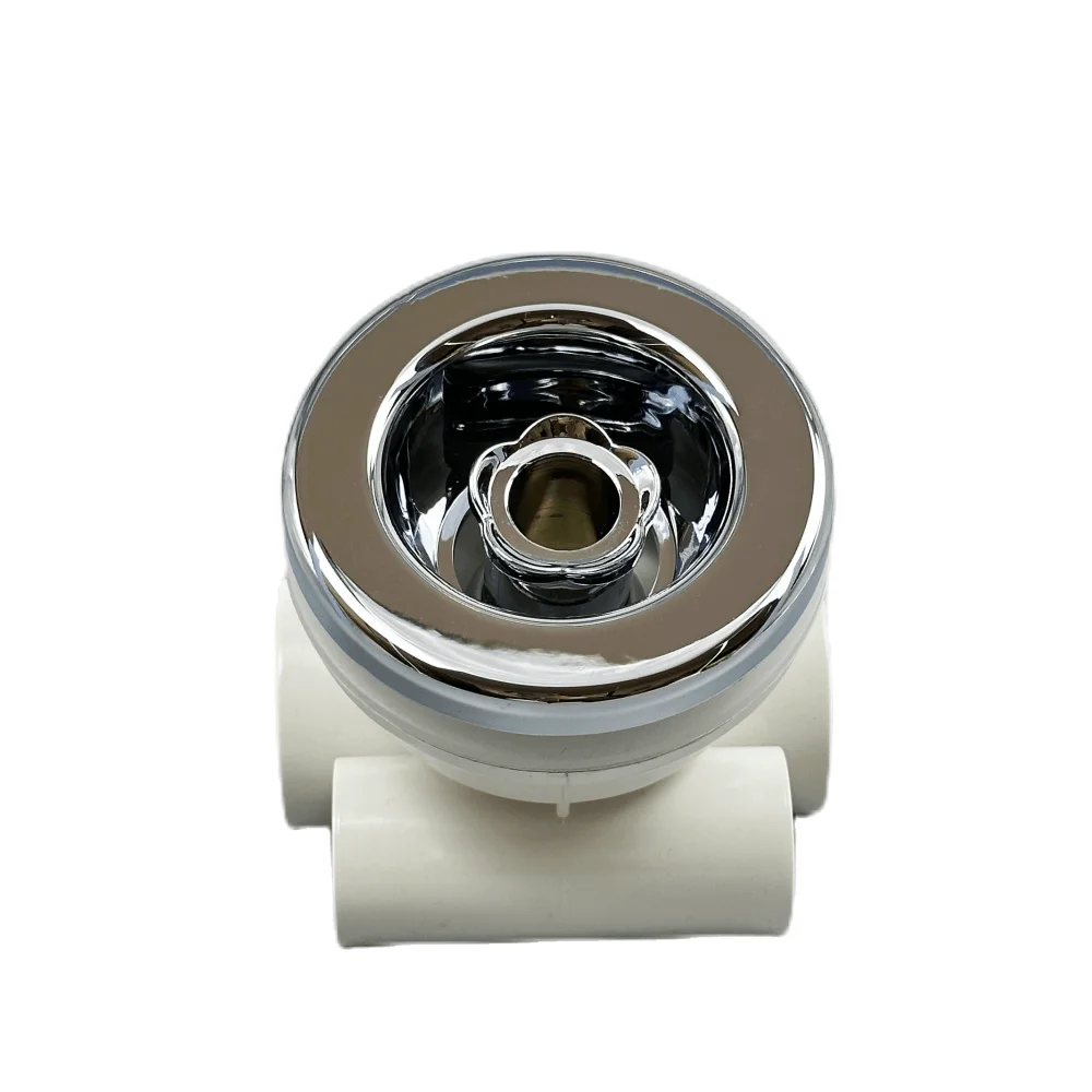 &Phi;77.8mm Cover 33.3mm Water-in Bathtub Jet Nozzle ABS Chromed Cap PVC Body Massage Bathtub Bubble Nozzle Hot Tub Water Jet
