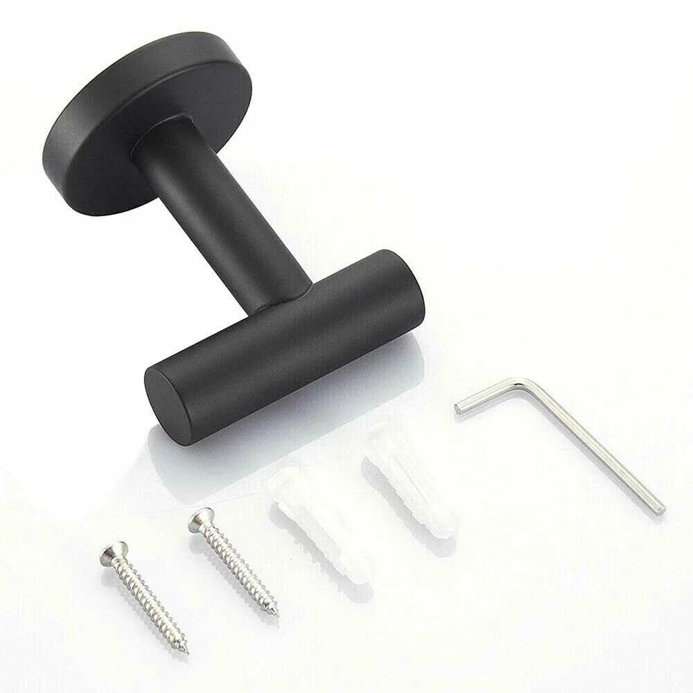 Description Picture 3 of item1/2Pcs Stainless Steel Silver Bathroom Hardware Set Towel Rack Toilet Paper Holder Towel Bar Hook Bathroom Accessories