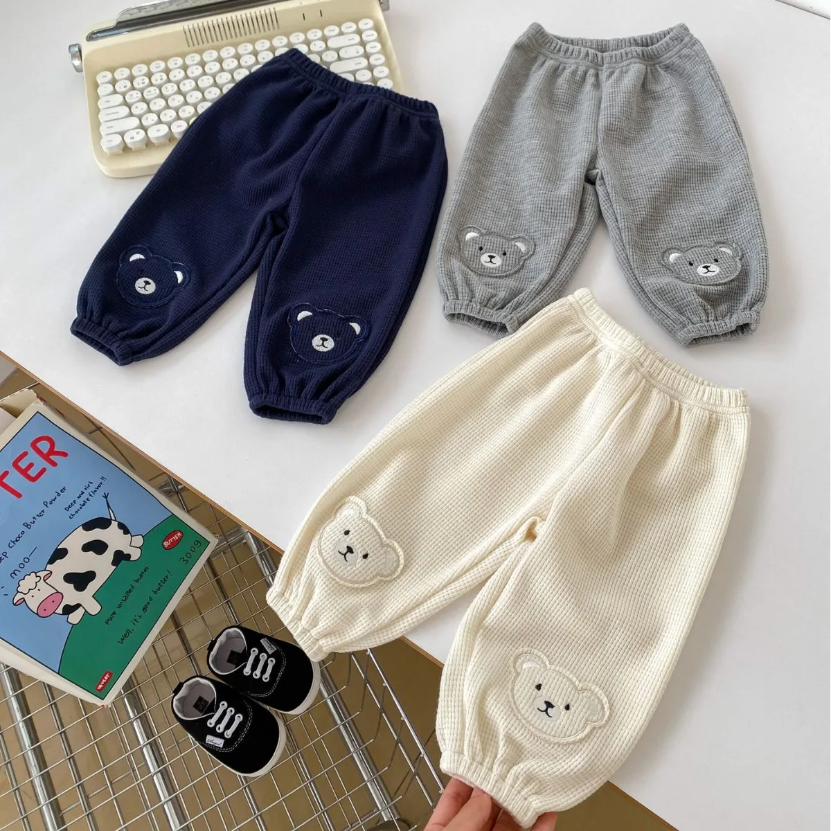 Baby Pants Toddler Girls Boys Cotton Cartoon Loose Bloomers Trousers Fall Spring Summer Casual Children's Pants Clothes