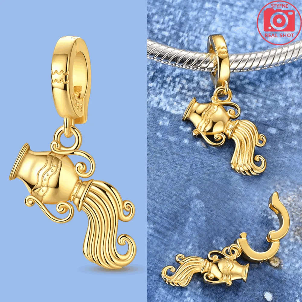Elegant 925 Sterling Silver Alphabet Charms - Personalized DIY Jewelry Gift