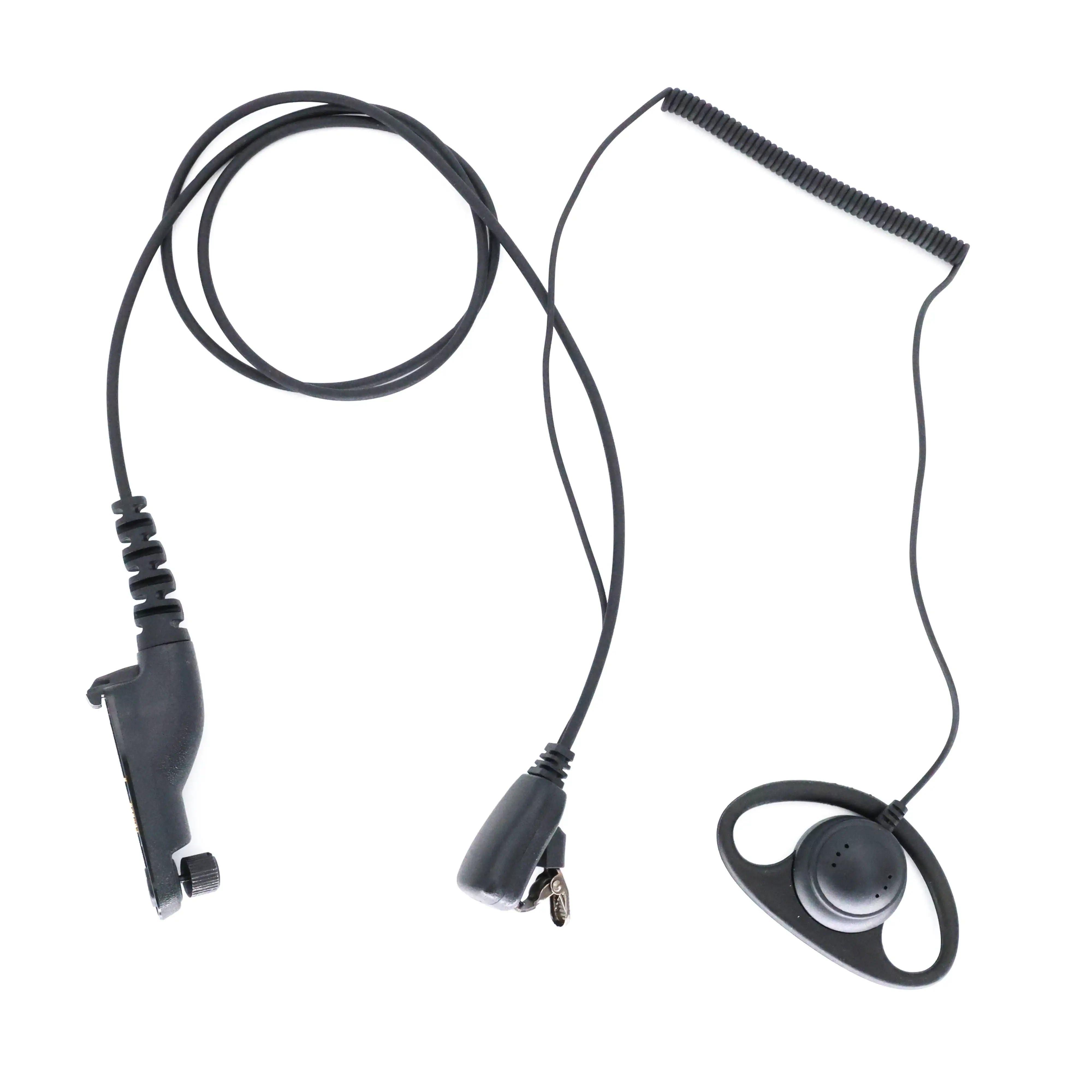 Walkie Talkie Headset for MOTOROLA Xir P8268 D Shape Soft Ear Hook Earpiece