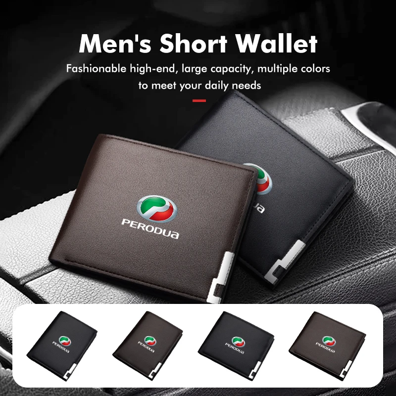 Portafoglio Porta Carte Di Credito Per Patente Di Guida Con Logo Per Auto Per Perodua Alza Axia Viva Aruz Myvi Gen2 Gen3 0 W20 5 W30 D3 Sp3