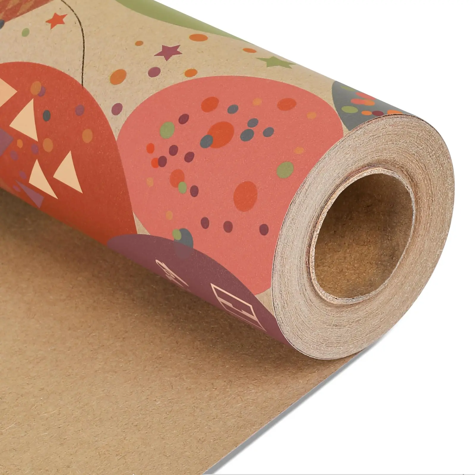 1 Rolle 17 Zoll X 32,8 Fuß Geburtstags-Geschenkpapier, Geschenkpapierrolle, Kraft-Geschenkpapier