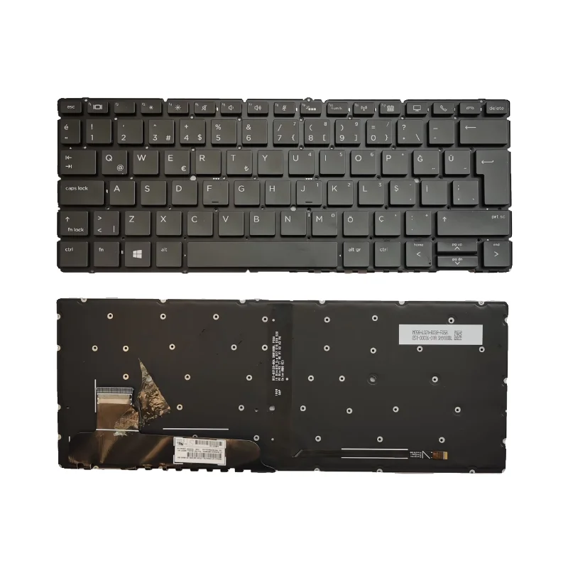 Tastiera Di Ricambio Per Layout Tr Nera Per Hp Elitebook X360 830 G5 830 G6 Zhan X13 G2