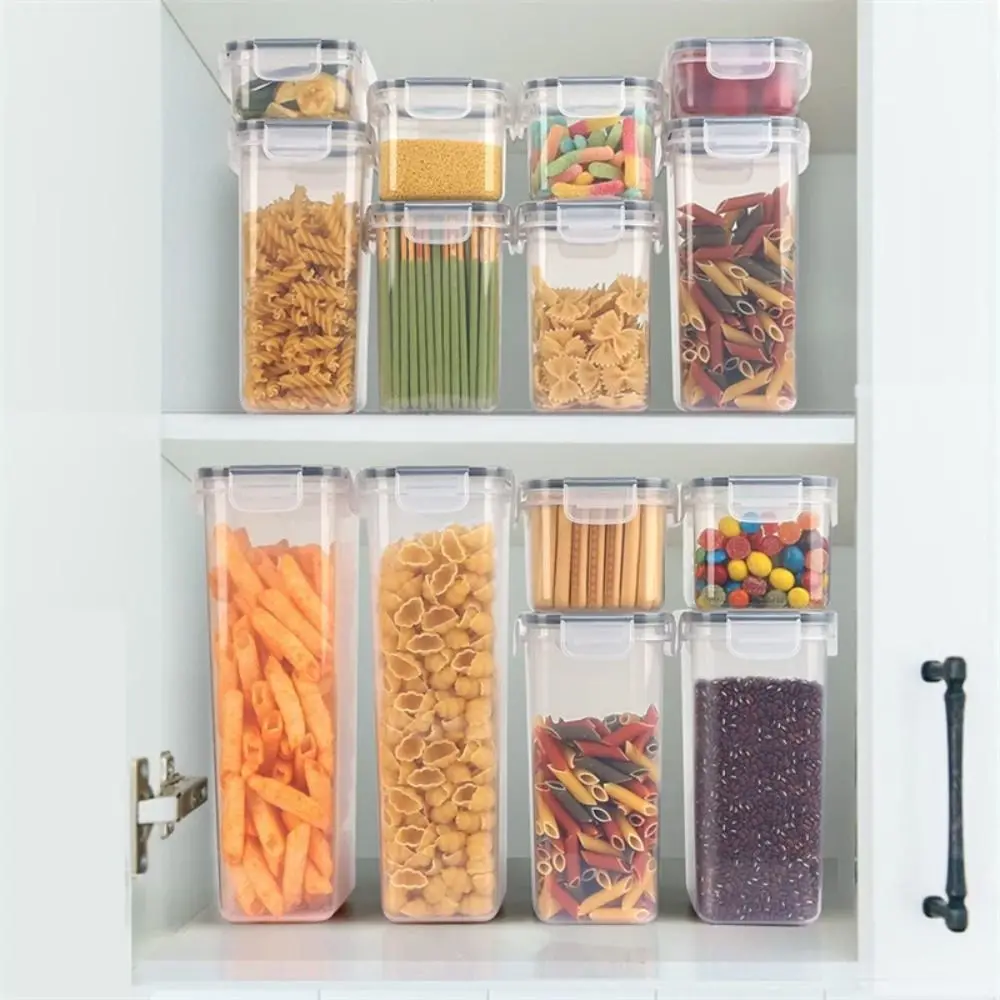 

7/8/14/15/24 Pcs Dishwasher Safe Airtight Food Storage Containers BPA-Free Plastic with Lids Food Canisters for Cereal