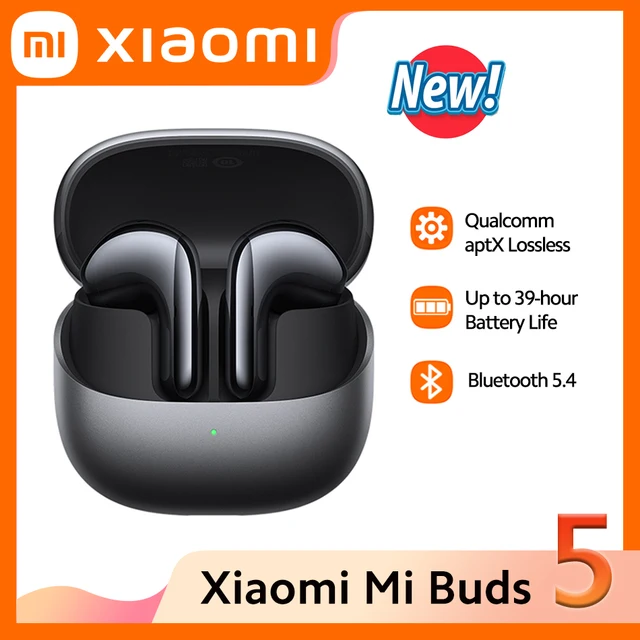 Xiaomi Mi Buds 5 TWS Earphone Qualcomm aptX Lossless IP54 Waterproof Headset AI Active Noise Cancelling BT5.4 Wireless Earbuds 1