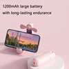 Portable Foldable Fan Handheld Fan 270 ° Adjustable Mini Fan Rechargeable 5-in-1 Bracket/Mirror/Flashlight/Fan/Power Bank 3