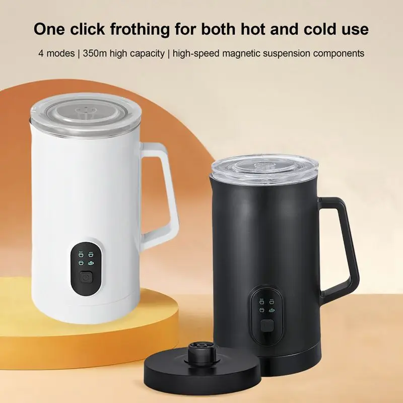 110V 220V Automatic Milk Frother Milkshake Blender Multifunction Chocolate Milk heater Coffee Cappuccino Latte Bubble Tea Maker 4