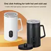 110V 220V Automatic Milk Frother Milkshake Blender Multifunction Chocolate Milk heater Coffee Cappuccino Latte Bubble Tea Maker 4