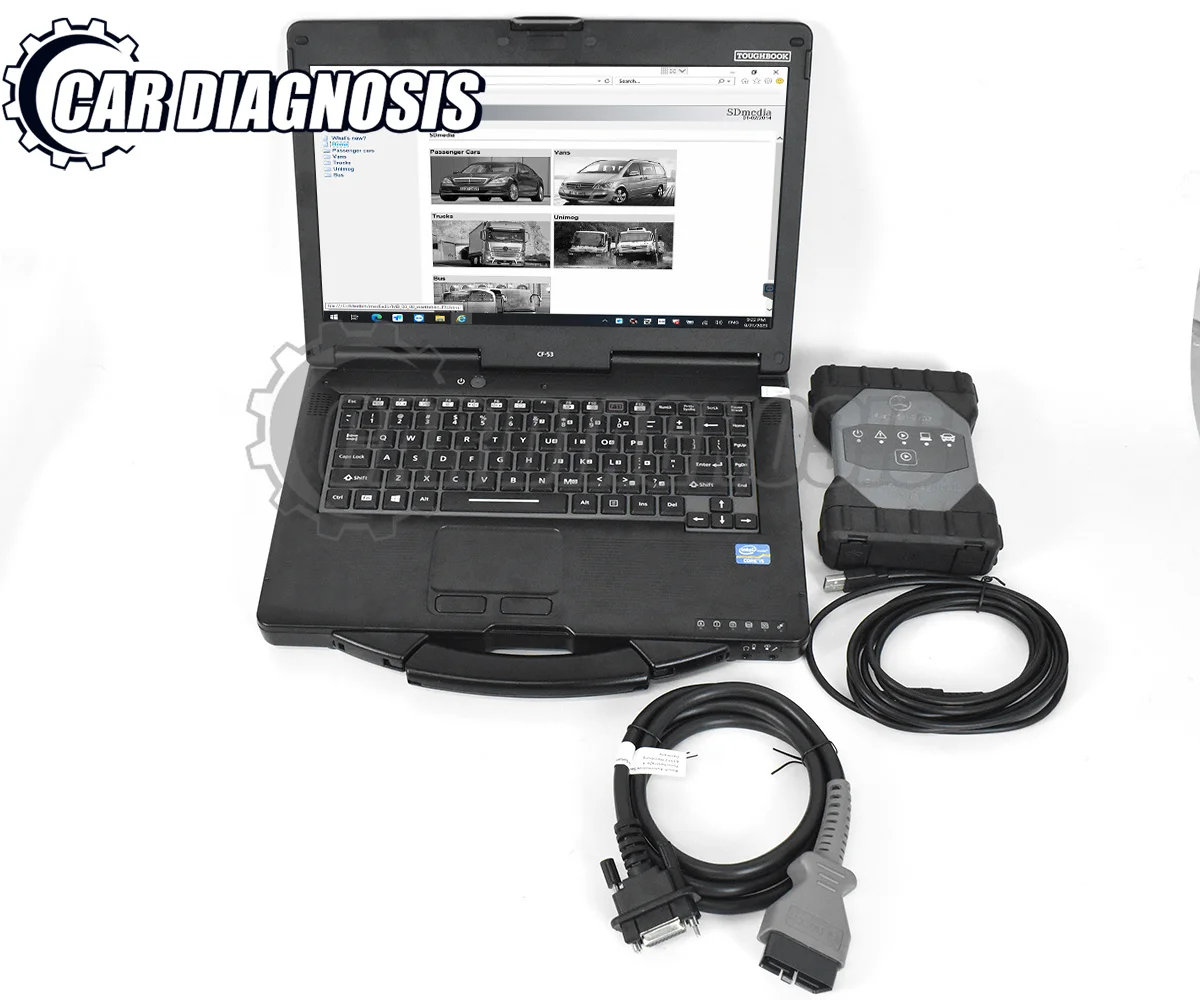 

For mb Car Truck Bus VAN diagnostic CF53 Laptop xentry c6 doip VCI DIOP Of C6 For Xentry WIS ASRA DAS Vediamo Starfinder