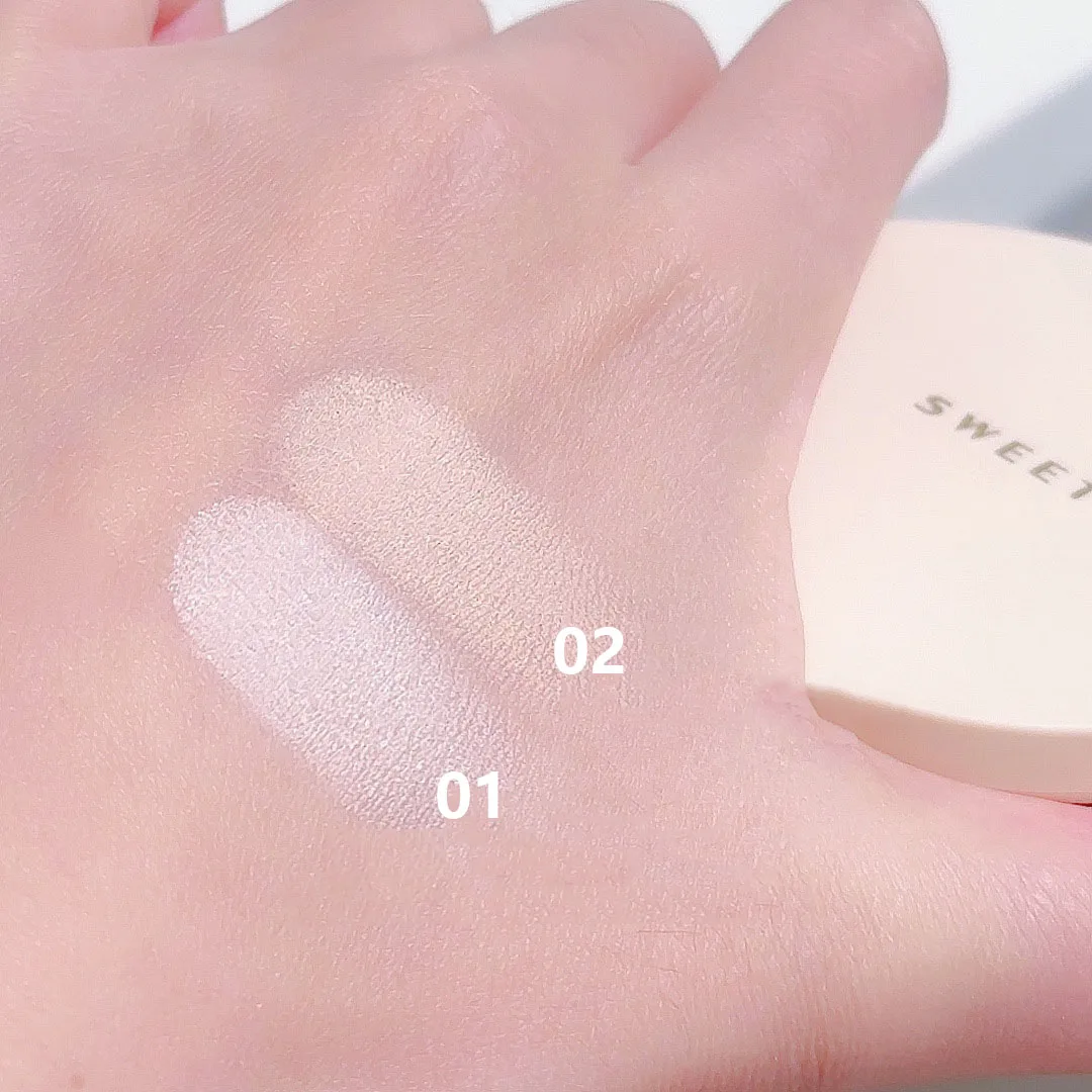 Pressed Powder Transparent Brighten Oil Control Waterproof Concealer Lasting Natural Face Makeup Setting Powder Cosmetic pressed powder foundation setting powder