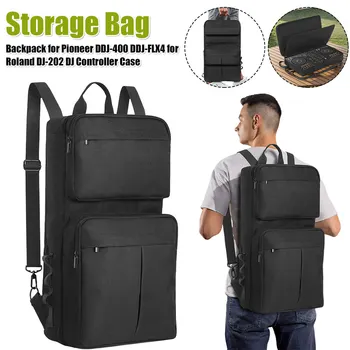 Zaino per DJ per Pioneer DDJ-400 DDJ-FLX4 e Roland DJ-202, Custodia da Viaggio per Controller DJ con Tracolla Regolabile, Borsa Portaoggetti