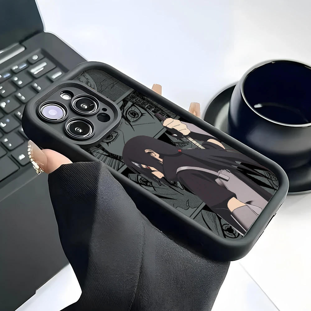 Ninja-Themed Soft TPU Phone Case - Anime Characters Design