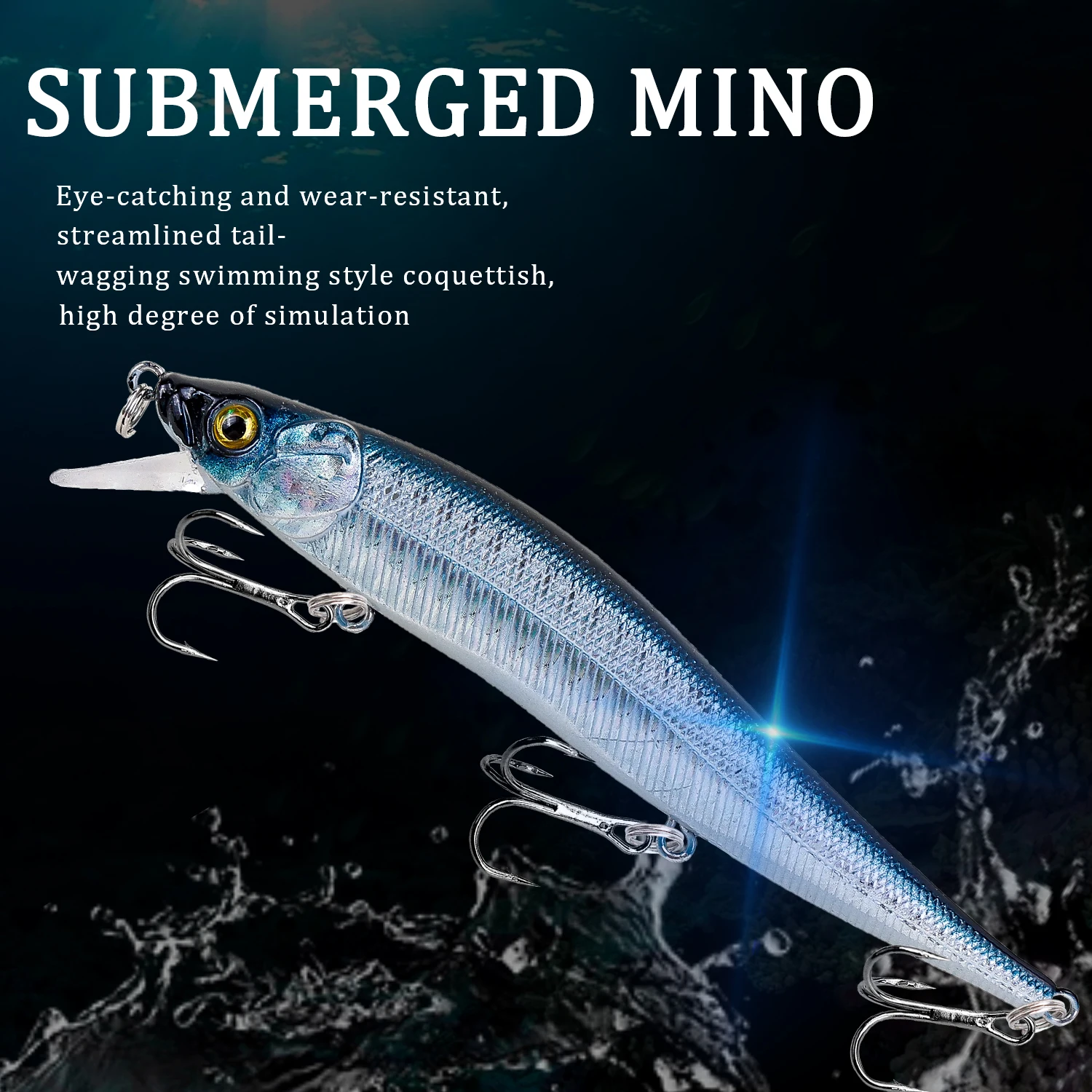 Leurre de pêche 115mm 14g Minnow Crankbait - Appât artificiel pour brochet, perche et carpe