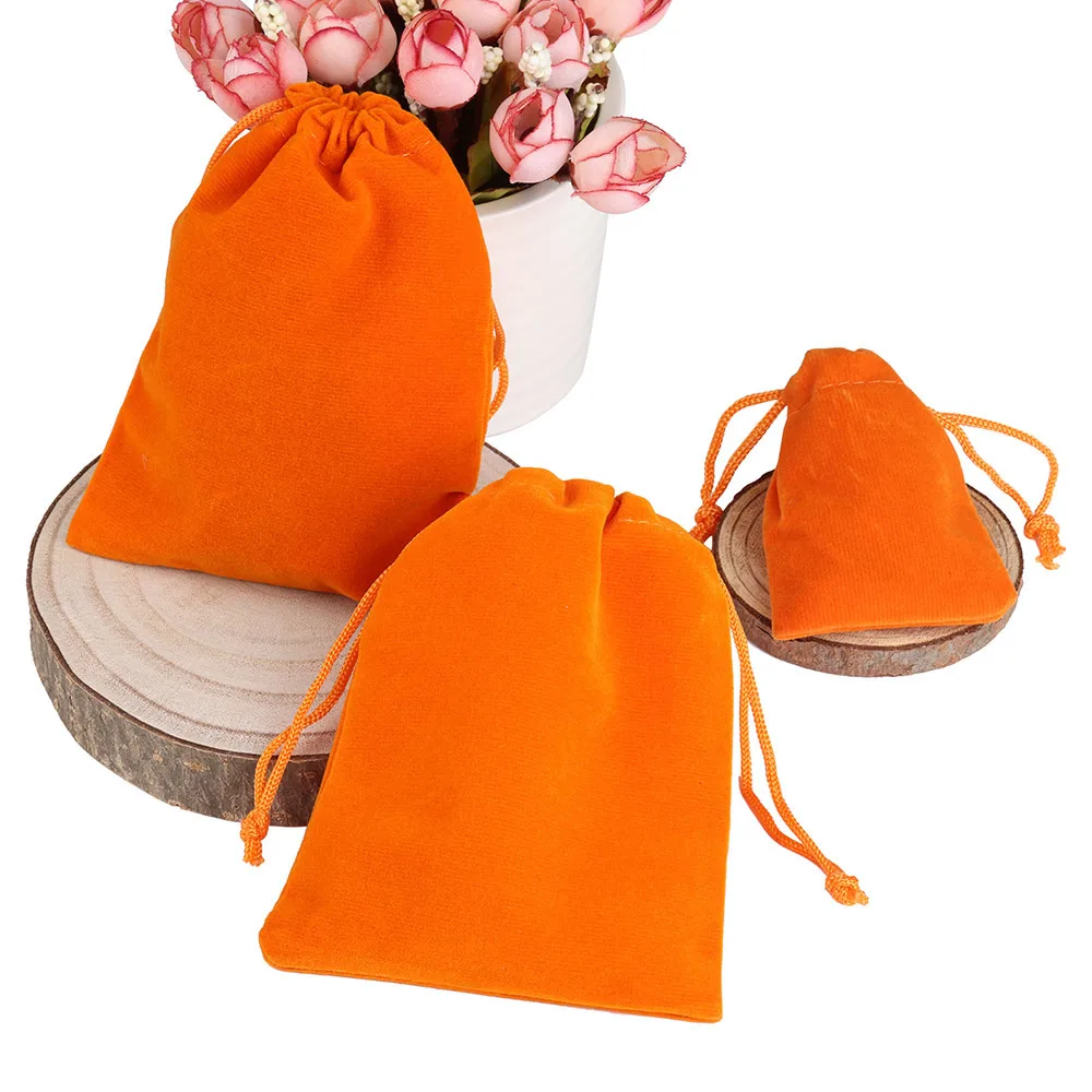 Set of 25 Colorful Velvet Drawstring Gift Bags for Jewelry Packaging and Display