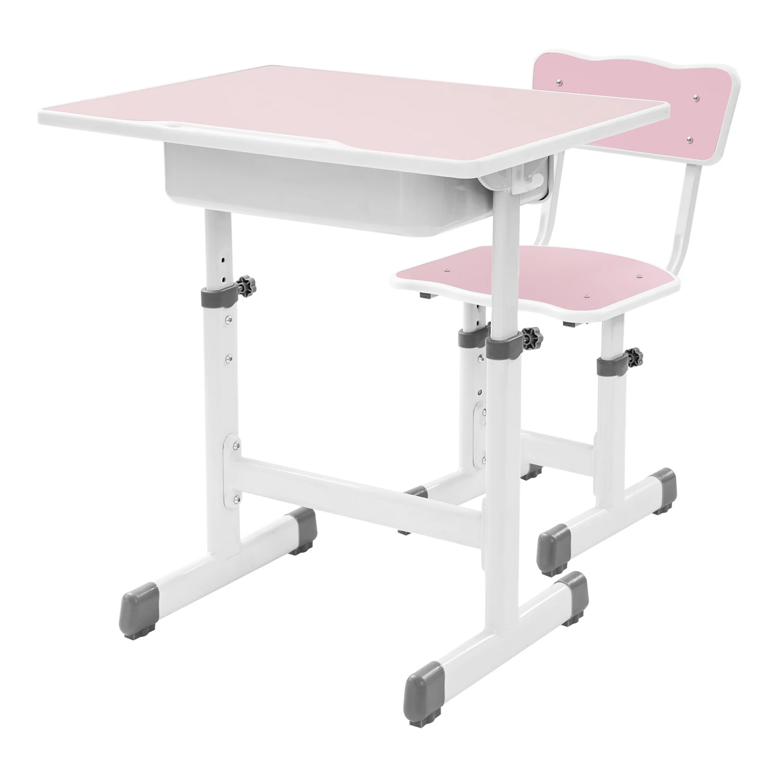 Arbeitstisch und Stuhl, verstellbarer Schreibtisch und Stuhl, Schreibtisch-Set für Kinder mit Stuhl, Studentenschreibtisch – Detail 19