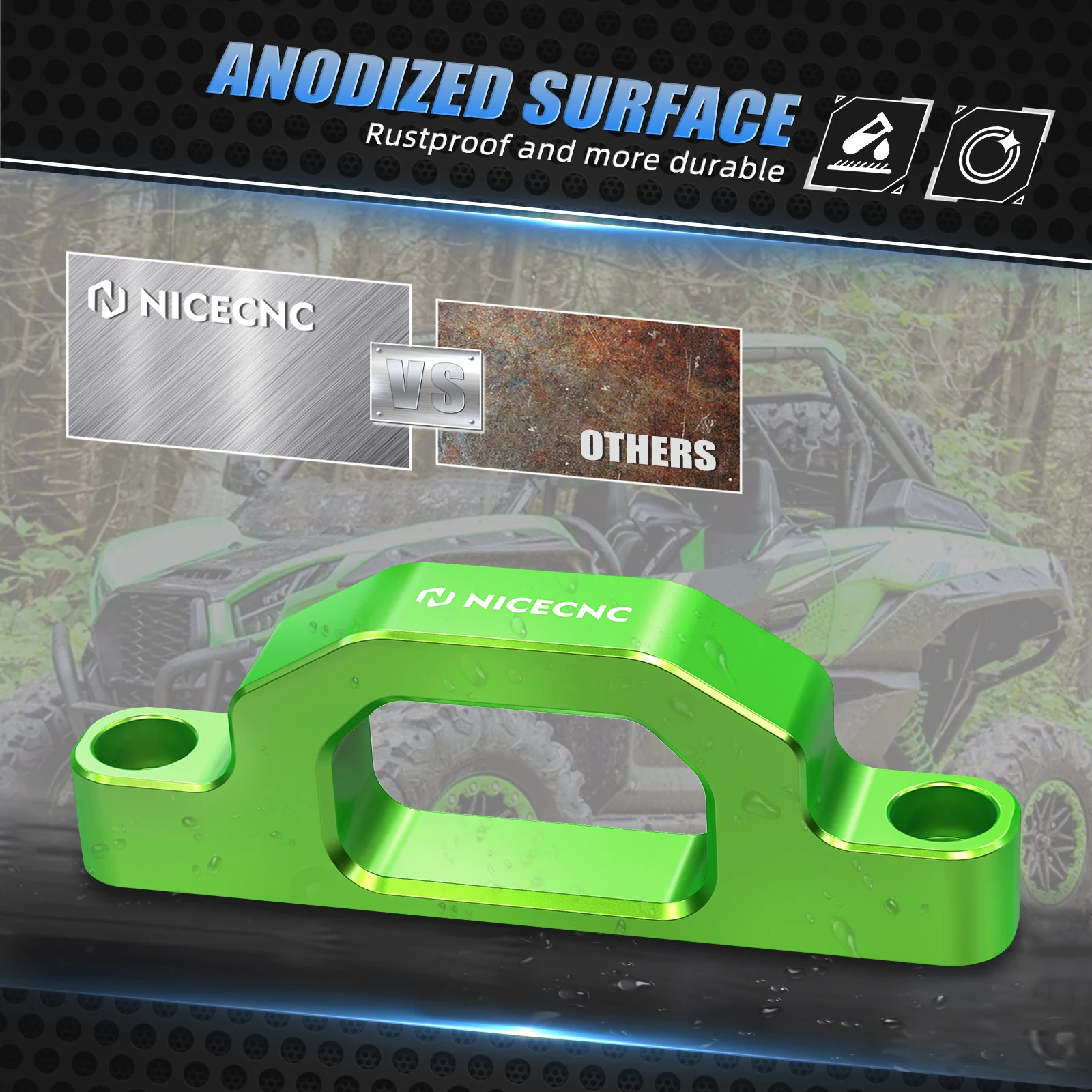 Vorne Hinten Abschlepphaken Für Kawasaki Teryx KRX 1000 KRF1000 2020-2023 KRF1000 ES 2021 KRF1000 Trail Edition 2023 UTV 99994-1315 – Detail 9