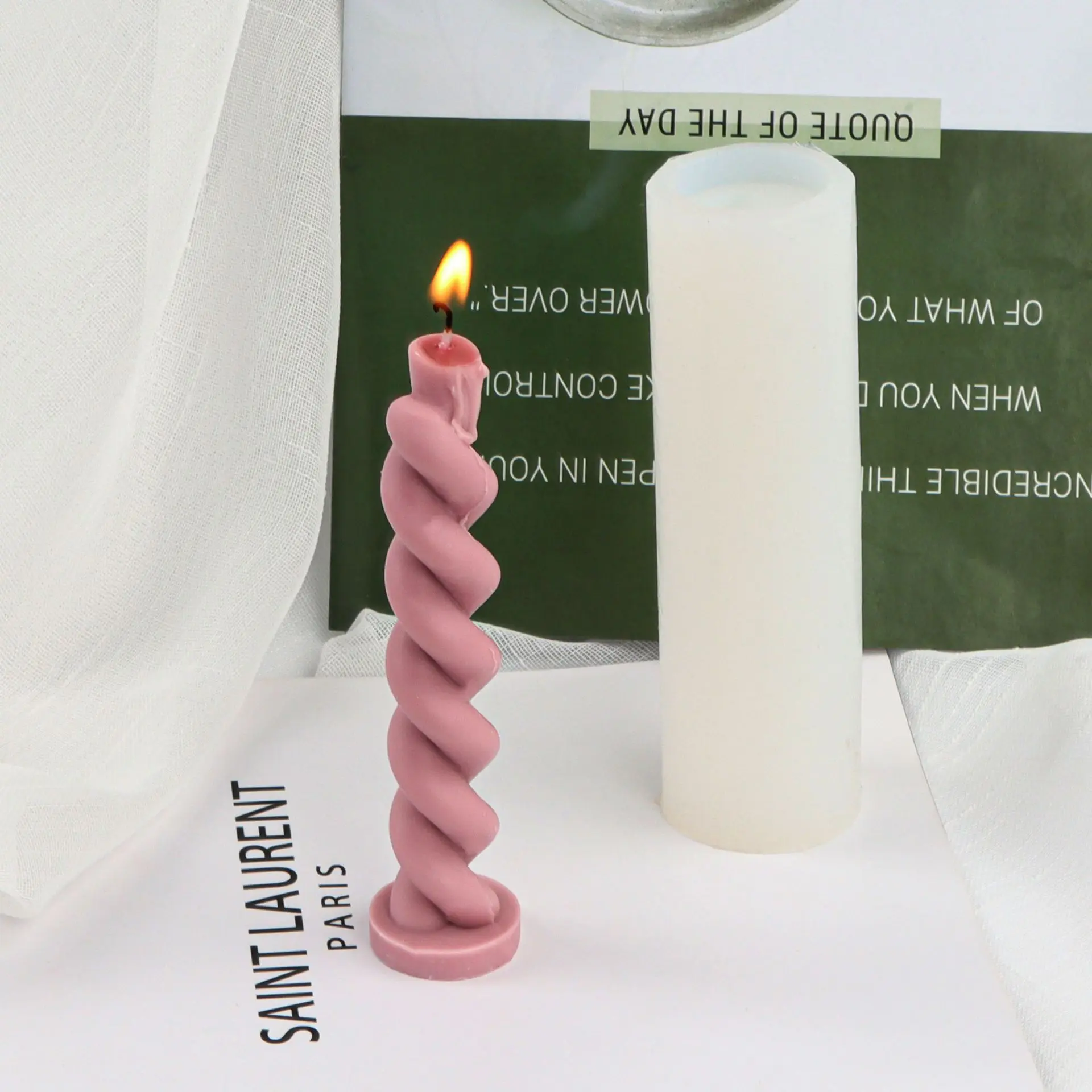 Diy Long Colored Wax Stick Silicone Mold Making Wax Stick Aromatherapy  Candle Mold Home Stationery Simple Handicraft Decoration - Candle Molds -  AliExpress