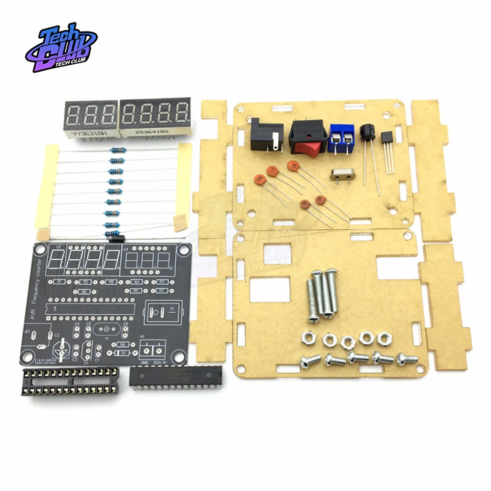 0.45HZ-10MHZ Frequency Meter Frequency Counter AVR with Shell Counter Cymometer Measurement Electrical Tool frequency counter tester frequency meter